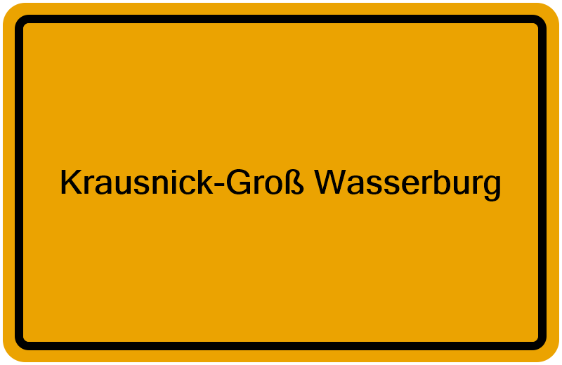 Handelsregisterauszug Krausnick-Groß Wasserburg